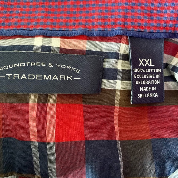 Round tree and Yorke Men’s Button Down Shirt - Picture 3 of 5